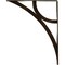 Ekena Millwork Galveston Wrought Iron Bracket, (Single center brace), Antiqued Brass 1 1/2"W x 12"D x 15"H BKTM01X12X15SGLABS - alternate 2